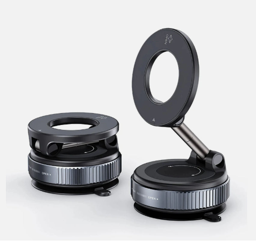 Magnetic Vacuum Suction Cup Car Phone Holder Stand Mount 360° Rotation