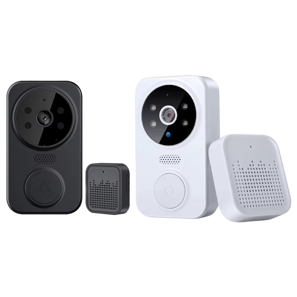 Wifi Wireless Video Doorbell with Chime APP Remote Monitoring Intelligent Doorbell Front Door Camera Indoor Outdoor Surveillance