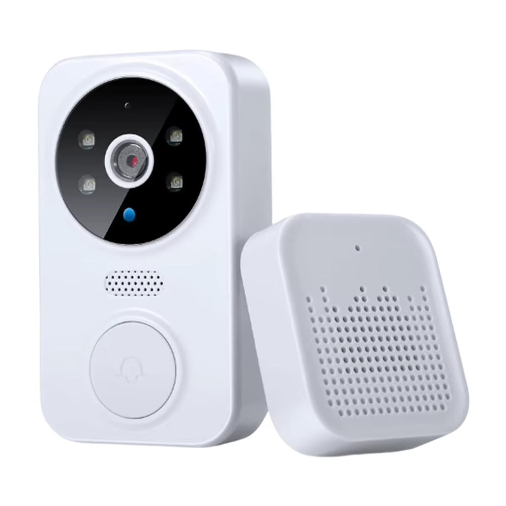 Wifi Wireless Video Doorbell with Chime APP Remote Monitoring Intelligent Doorbell Front Door Camera Indoor Outdoor Surveillance