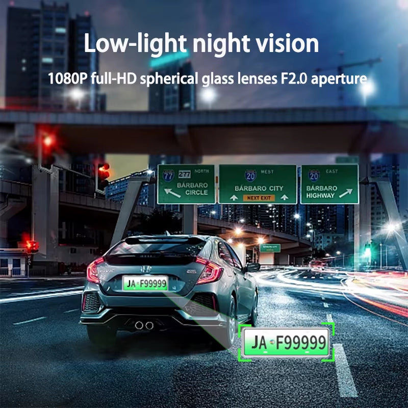 1080P Car Dvr 2/3 Camra Dash Cam for Cars Camera for Vehicle Recorder Video Front Optional Rear Camera Night Vision Dashcam