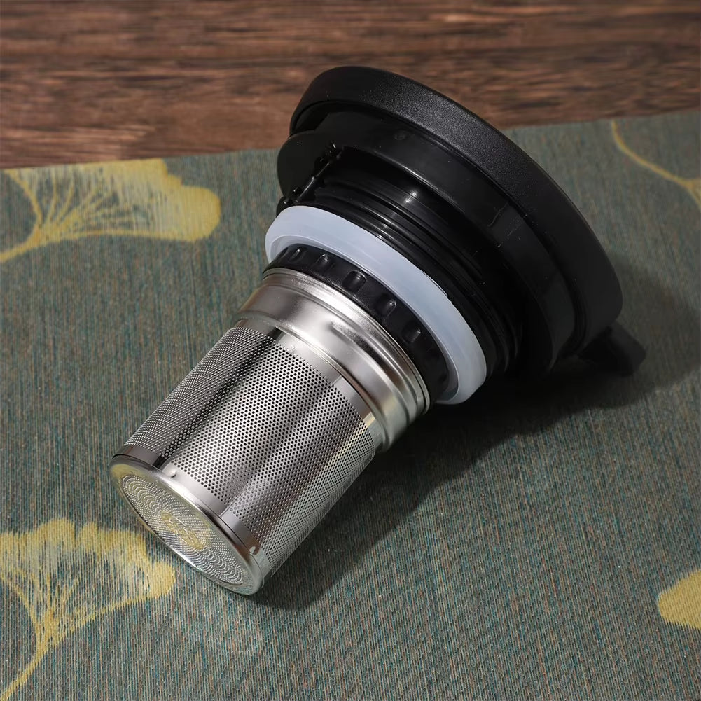 1000Ml Vintage Floral Tea Thermos Stainless Steel Tea Kettle Drip-Proof Tea Pot with Tea Infuser Mini Thermo Coffee Pot