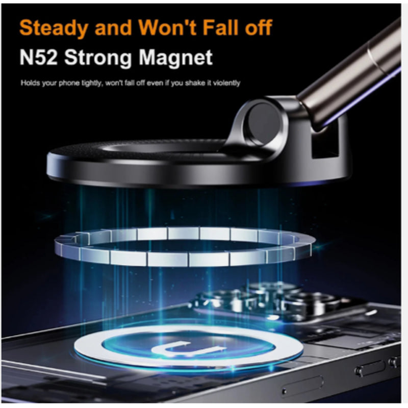 Magnetic Vacuum Suction Cup Car Phone Holder Stand Mount 360° Rotation