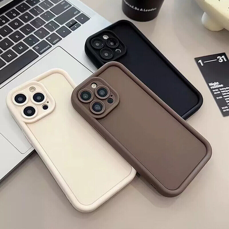 Thickened Liquid Silicone Case for iPhone 13, 14, 15, 16, 17 Pro Max - Shockproof Protection Cover