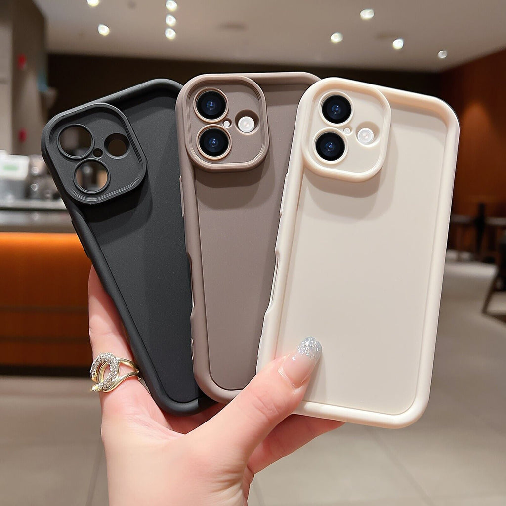 Thickened Liquid Silicone Case for iPhone 13, 14, 15, 16, 17 Pro Max - Shockproof Protection Cover