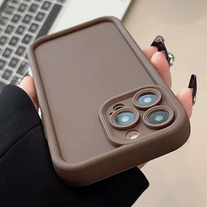 Thickened Liquid Silicone Case for iPhone 13, 14, 15, 16, 17 Pro Max - Shockproof Protection Cover