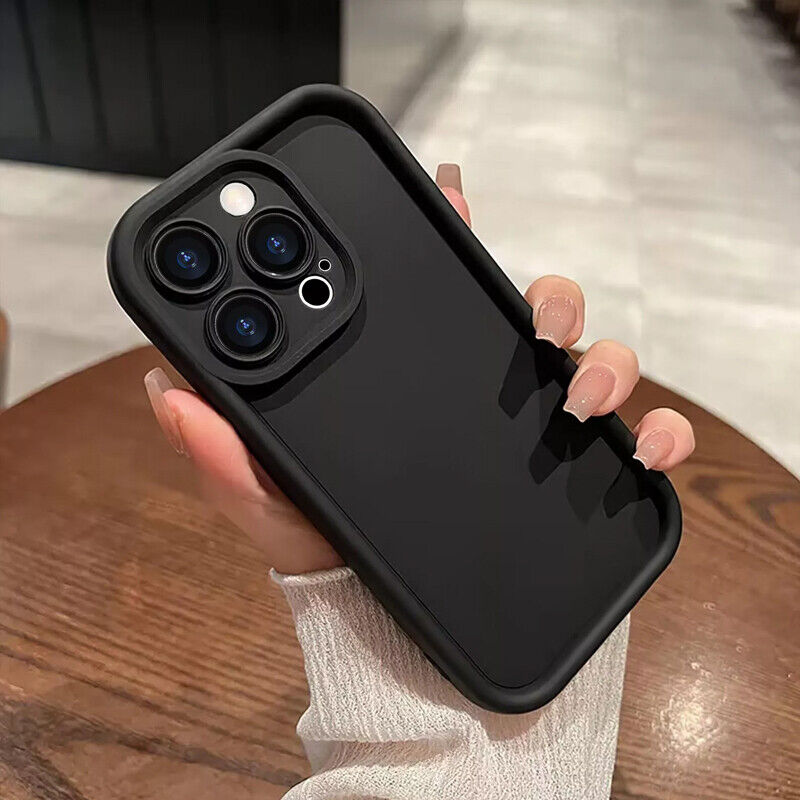 Thickened Liquid Silicone Case for iPhone 13, 14, 15, 16, 17 Pro Max - Shockproof Protection Cover